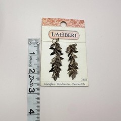 Vintage Y2k Laliberi Relic Bronze Cascading Leaf Dangle Findings Jewelry Making
