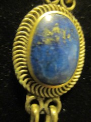 Lapis Silver Afghan Necklace Tribal Ethnic Pendant Dangle Necklace Boho Handmade