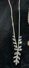 Vintage To Now Silver And Gold Tone Clear Rhinestone Jewelry Lot Of 17 Pieces