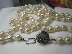 Antique Art Deco Hand-Knotted Baroque Pearls & Rubies Timeless Classic Necklace