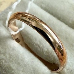 Size 9.75 – 14K 585 Rose Gold Ring -Vintage East European #1858