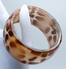 B001 Thick Leopard Animal Print Acrylic Cuff 1.35″ Wide fashion jewelry Bracelet