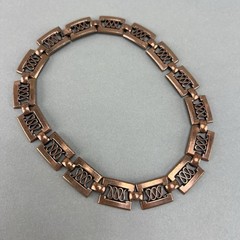 Vintage Renoir Copper Necklace q3z