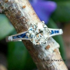 3.51CT Round Cut Lab-Created Diamond Vintage Engagement Ring 14K White Gold FN