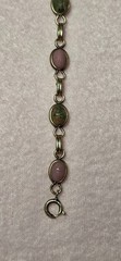 VTG 1/20 14K GOLD FILLED MULTI GEMSTONES CARVED BRACELET 7.5″ L