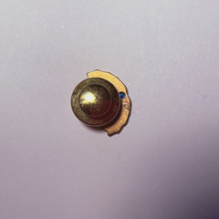 Vintage Revlon Employees Gold Filled Pin with Blue Stone – Circa 1990