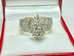Art Deco 3.50Ct Diamond Antique Vintage Wedding Ring 14K Yellow Gold Finish
