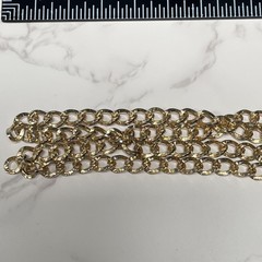 Vintage Sarah Coventry Fashion Parade Gold Tone Chain Faux Pearl Tassel Necklace