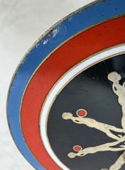 Vtg Ernest Trova Artist Made Design Falling Man Medallion Pendant READ NOTES