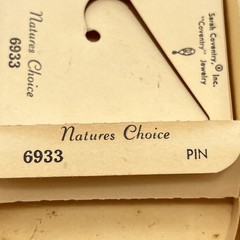 Vintage Sarah Coventry Brooch Natures Choice Maple Leaf Original Box