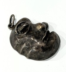 2 Antique 1920s Dutch Abstract Silver Pendant by: Erich Wichman (1890 – 1929)