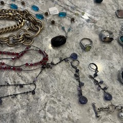 VTG TO NOW ESTATE JEWELRY LOT OF 40+ Pieces Lia Sophia Designer Gaudy Y2K