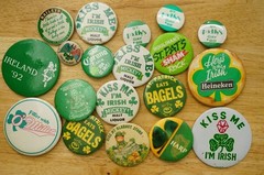 Vintage Pinback Button Mixed Lot St Patricks Day Beer Liquor Advertising Blarney