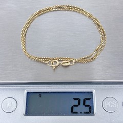 Vintage Italy Danecraft Gold-Tone Sterling Silver 925 Box Chain Necklace 18″