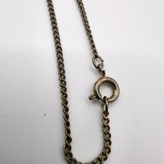 Vtg Smoky Topaz Borealis Crystal Bead Rondelle Pendant Gold Tone Necklace 18″ in