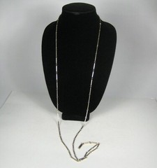 Paradise Brand Necklace Panel Chain 56 in Jewelry VTG Goldtone Cocktail Lariat