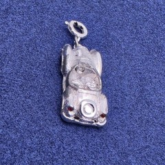 Vintage Monet Bracelet Charms Oldie Sports Car Roadster & Sewing Thimble