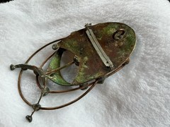 Vintage George McCann?Brutalist Pendant/Brooch Pin Copper Brass Substantial