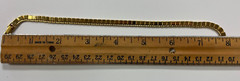 Monet square bar gold tone choker chain and twisted lines circle ear rings