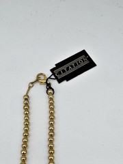 Vintage Citation Graduated Gold Tone Bead Necklace NOS With Tag 1980’s