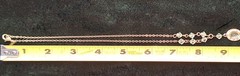 Vtg Avon Y Faceted Lite Green Glass Stone Choker Necklace w Matching Earrings