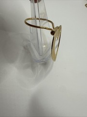Vintage Gold Tone Textured Open Heart Scarf Clip Minimalist Love Jewelry 1 Inch