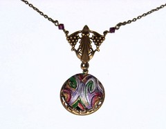 Art Nouveau Unique Lovely Lavalier Necklace
