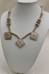 Handcarved rare find Buffalo Bone Necklace Bone jewelry necklace Boho Rustic
