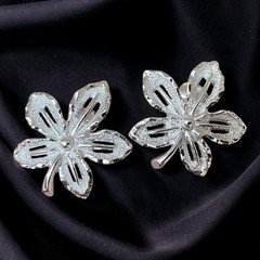 Sarah Coventry Earrings Clip On 1960s Silver Tone Vintage Joy Ivy