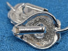 Sarah Coventry Strawberry Ice Clip-on Earrings 1968 Silver Tone Vintage Signed