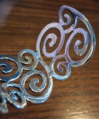 Vintage Sterling Ross Simons Swirl Scroll Cuff Bracelet 31g See Pics/Description