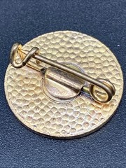 Vintage Col Druscie Cortina Italy Ski Pin Enamel Skier Dolomites 1950s 1960s