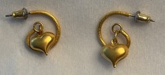 Vintage Revlon Pierced Goldtone Dangle Earrings