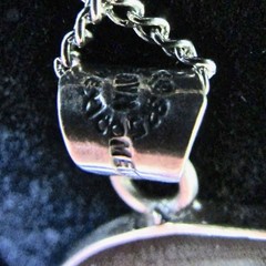 Vintage Sterling Silver Taxco Mexico Metales Casados Double Sided Pendant Aztec