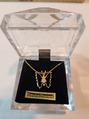 Lot 12 Gold Tone 16″ Butterfly Necklaces Serpentine Chain Costume New In Box