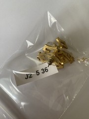 Vintage Estate Find Gold Tone Pierced Crystal Bell Dangle Earrings Y2K Era
