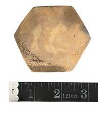 Vintage Jewelry Texture Plate Brass Floral Pattern Stamping Die 2-5/8″