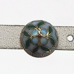 Beautiful Vintage Cloisonne Enamel Pierced Post Gold Filled Stud Earrings