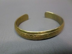VINTAGE S C SAUSALITO CRAFTSWORKS BRASS FLORAL DESIGN CUFF BRACELET – ANCHOR