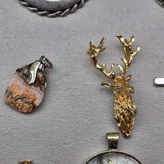 Vintage Pendant Lot 12 Pieces Mixed Styles Modern Rustic Glass Crystal Florenza