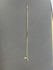Vintage 8” Gold-Plated Flat Chain Bracelet with Tag “18K GP
