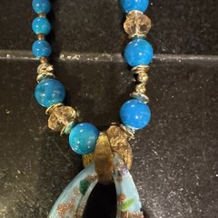 Lot Of 2 Colorful Costume Jewelry Necklaces Long