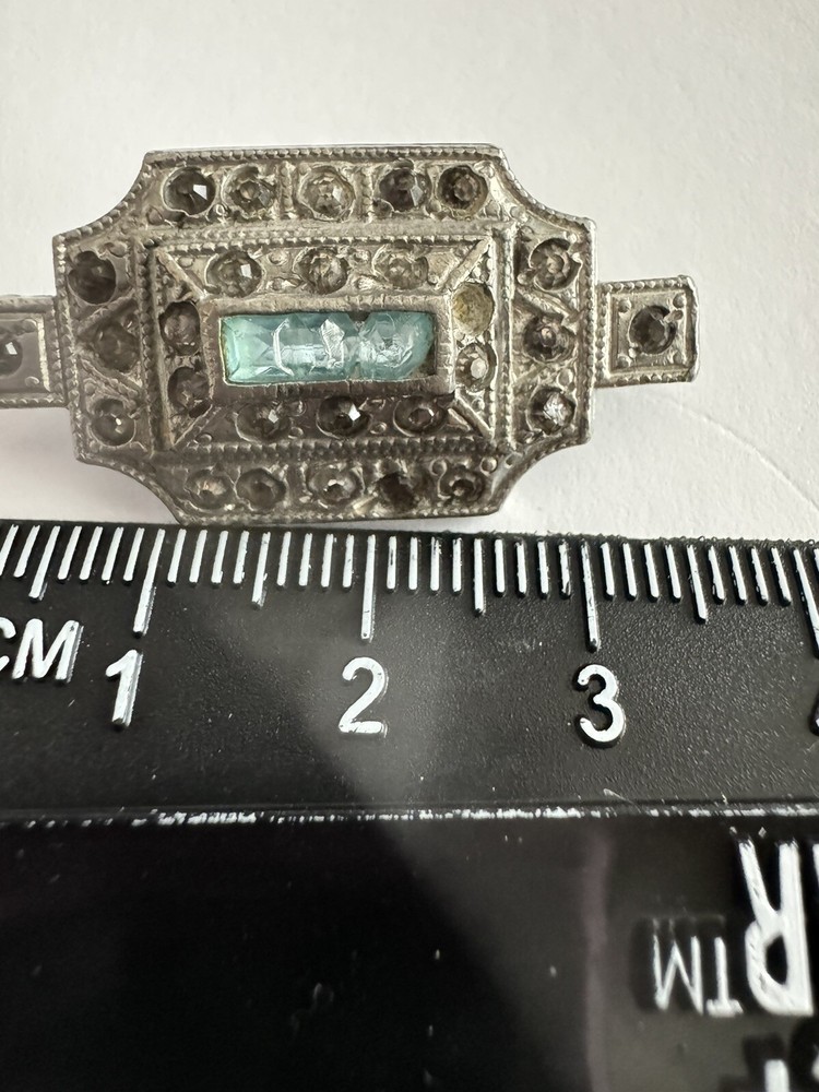 Antique Brooch Pin Silver Tone Possibly Pewter 1800s-1900s?