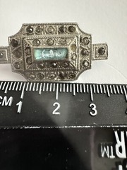 Antique Brooch Pin Silver Tone Possibly Pewter 1800s-1900s?