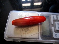carnelian Elongated Bead Agate Antique 58 * 15 mm, 18.56 Gms