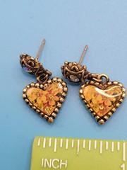 Maximal Art John Wind Earrings NO BACKS Vintage Gold