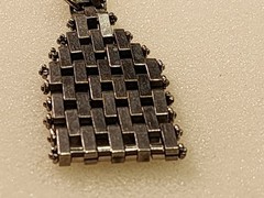 VTG Jacob Bengel Chrome Art Deco Brickwork L 16.5 Pre-owned
