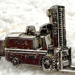 Yale Forklift Tie Bar Clip Silver Tone Alligator Clasp Mercury Industries 1.5″