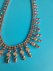 Beautiful Vintage Sparkling Multi Rhinestone Necklace Choker 15 in