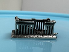 Vintage 935 Silver Detailed Parthenon Athens Acropolis Greece Ruins Charm 6g
